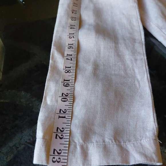 Rachel Zoe Women's 100%Linen Pink Open Front Blazer Jacket Size M - Picture 9 of 11